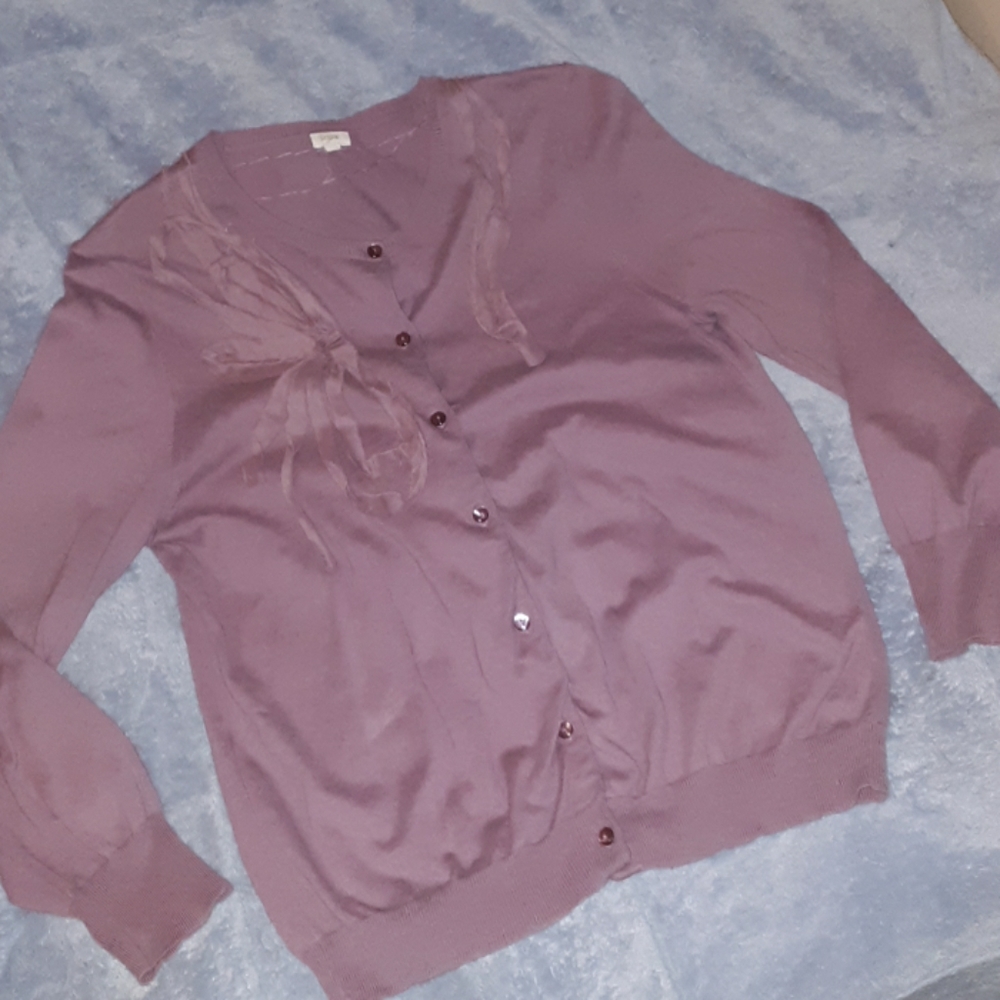 Lavender cardigan size large